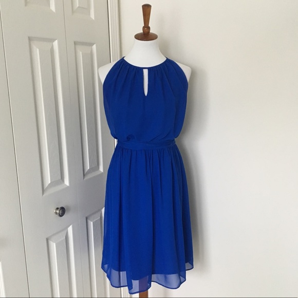 Adrianna Papell Dresses & Skirts - Adrianna Papell royal blue keyhole dress